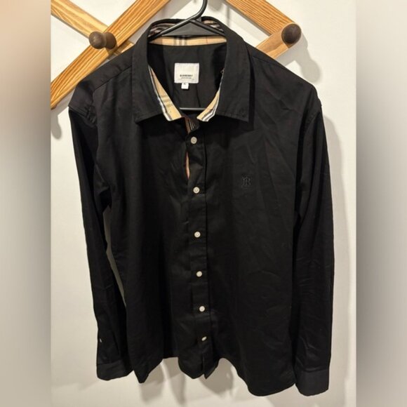 MENS BURBERRY 100% Cotton- BUTTON DOWN SHIRT - Picture 1 of 11